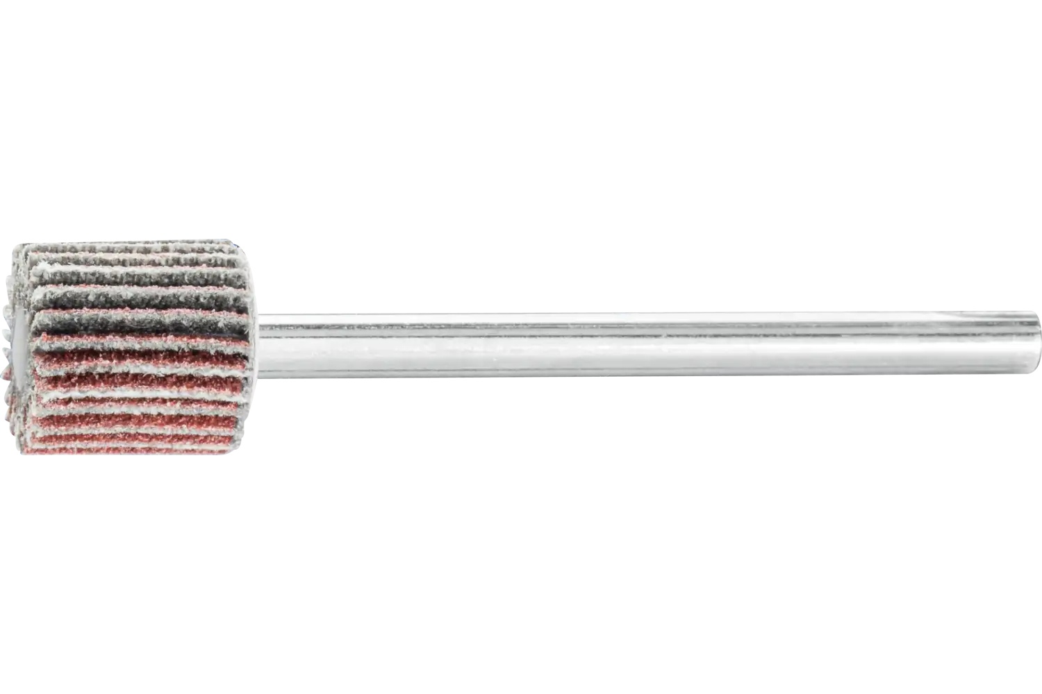 Picture of Pferd Mounted Flap Wheel, 3/8" X 3/8, 120 Grit, 1/8" Shank, Aluminum Oxide